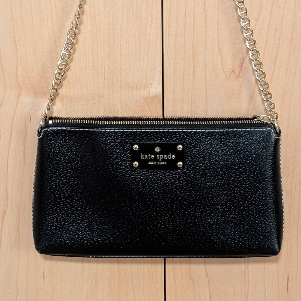 Kate Spade New York Shoulder Handbag (Black and Leather)